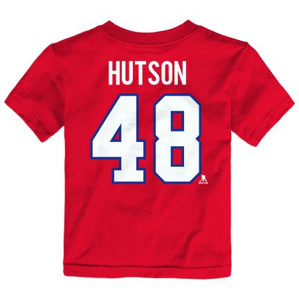 Lane Hutson Montreal Canadiens NHL Outerstuff Infant Red T-Shirt product image 2, provided for visual reference and product