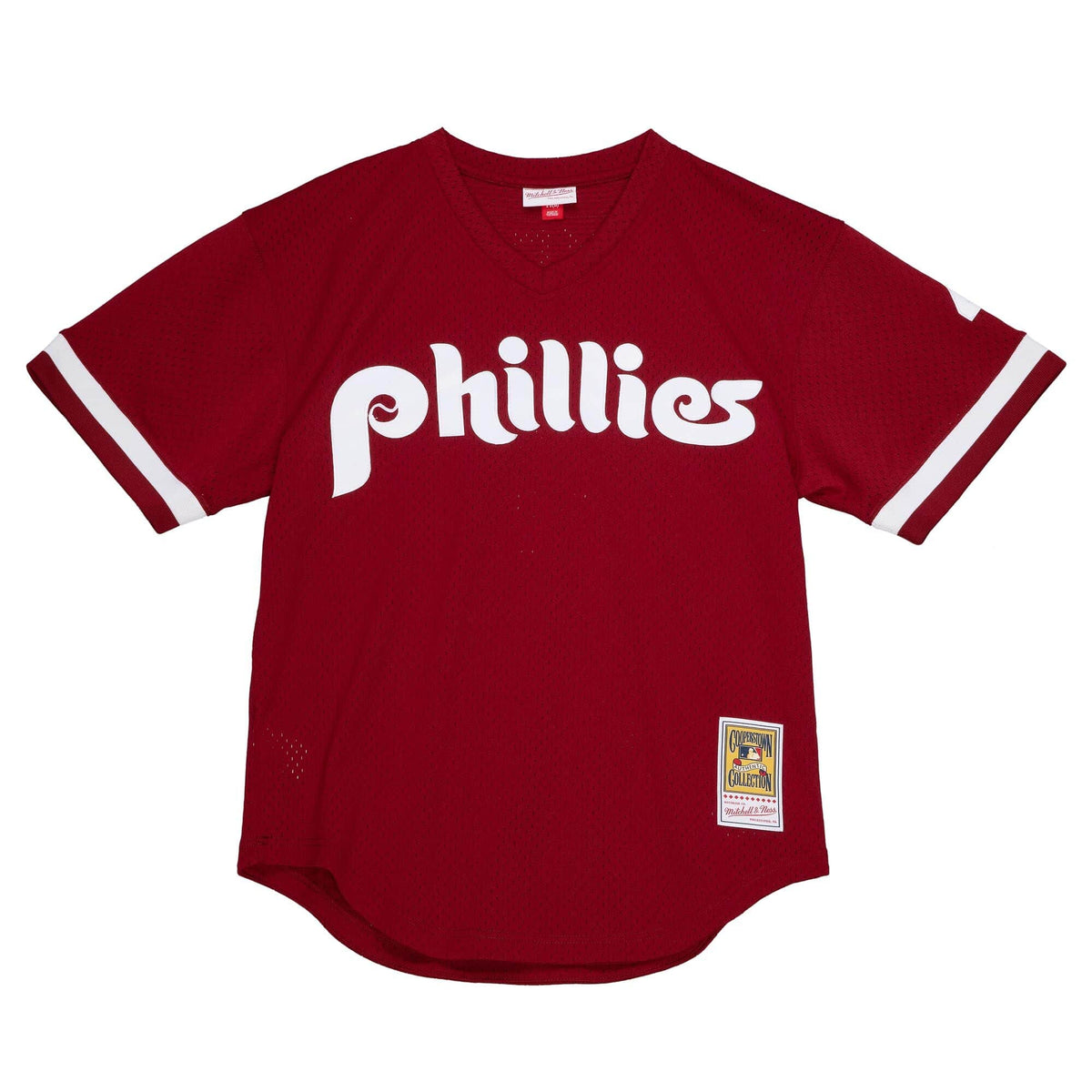 Lenny Dykstra Philadelphia Phillies MLB Mitchell & Ness Men Burgundy 1991 Authentic Pullover Jersey product image 2,