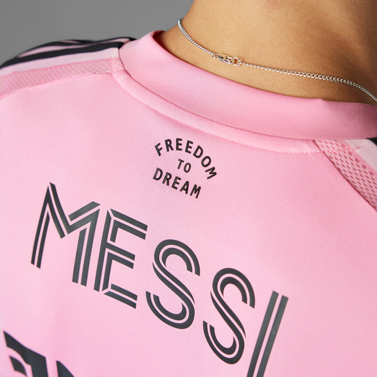Lionel Messi Inter Miami FC MLS Adidas Men Pink 2025 Replica Home Jersey product image 9, provided for visual reference and