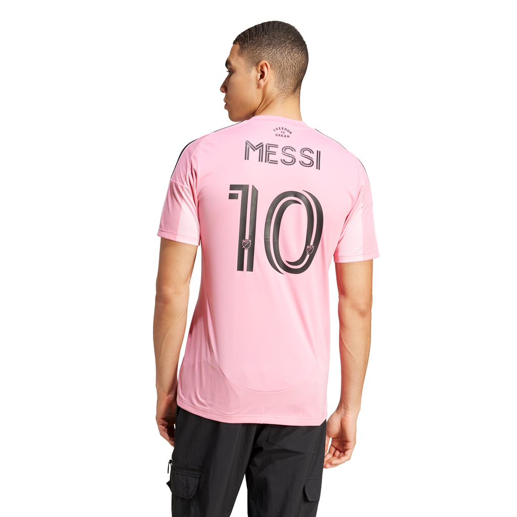 Lionel Messi Inter Miami FC MLS Adidas Men Pink 2025 Replica Home Jersey product image 4, provided for visual reference and