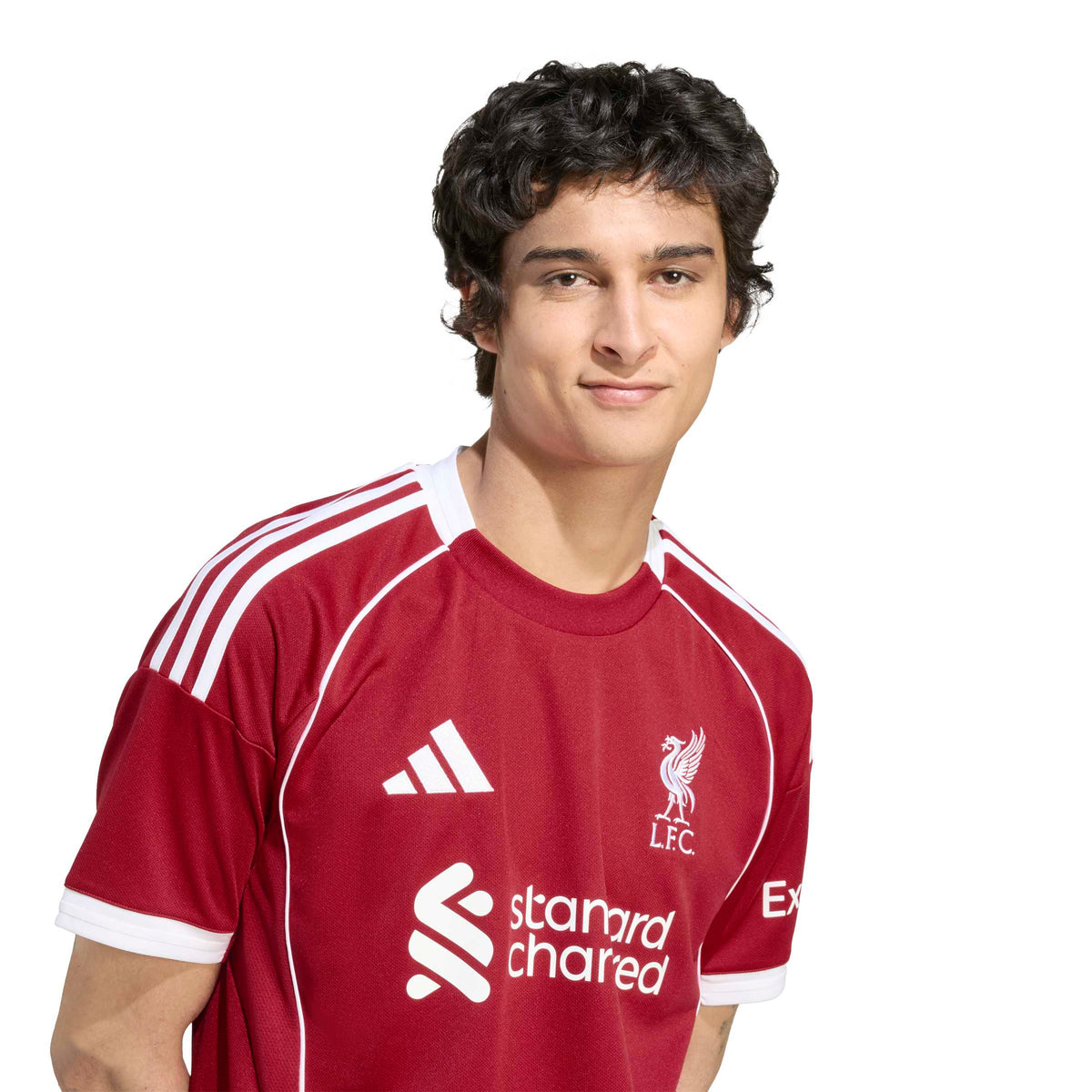 Liverpool FC EPL Adidas Men Red 2025/26 Home Replica Jersey product image 7, provided for visual reference and product