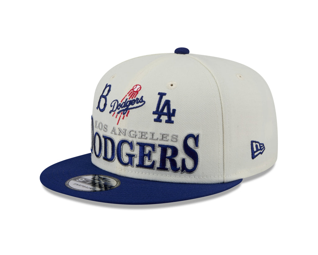 Los Angeles Dodgers MLB New Era Men Cream/Navy 9Fifty Two Tone Archive Snapback product image 1, provided for visual