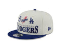 Los Angeles Dodgers MLB New Era Men Cream/Navy 9Fifty Two Tone Archive Snapback product image 1, provided for visual