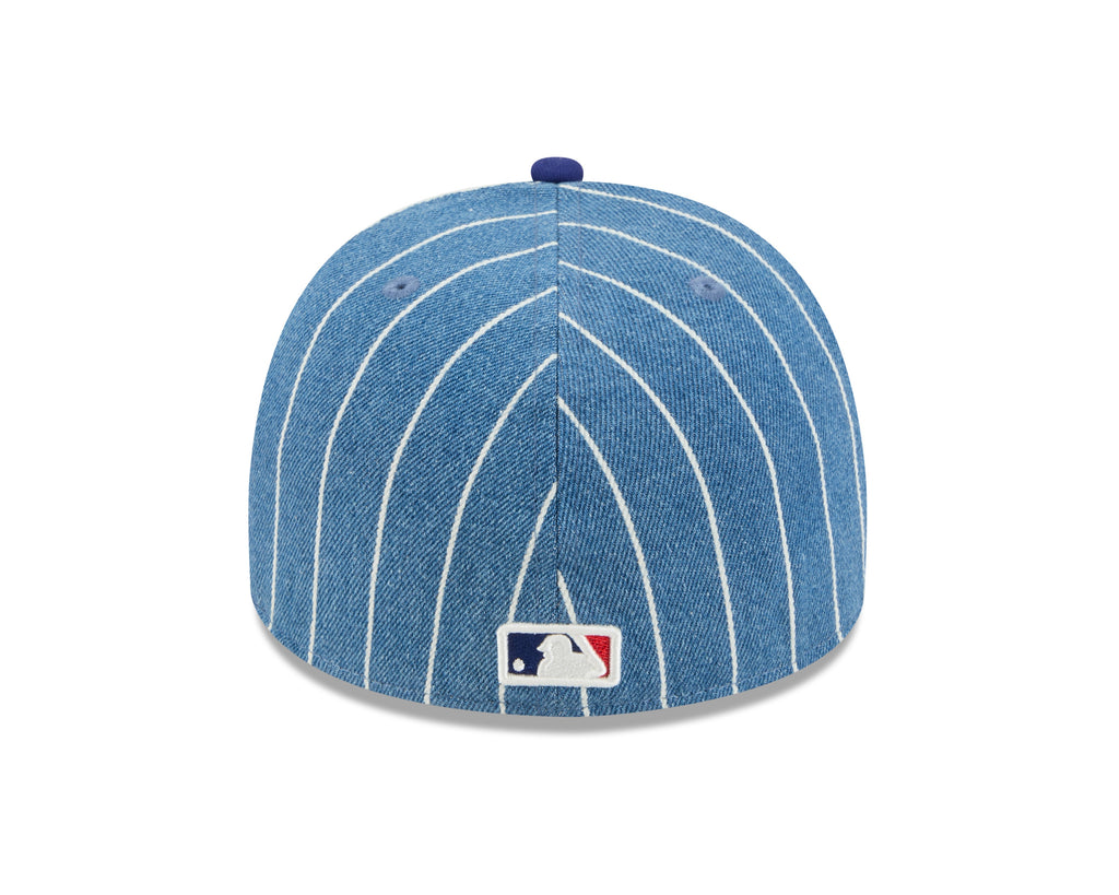 Los Angeles Dodgers MLB New Era Men Light Blue/Royal Blue 59Fifty A-Frame Parallel Fitted Hat product image 2, provided for