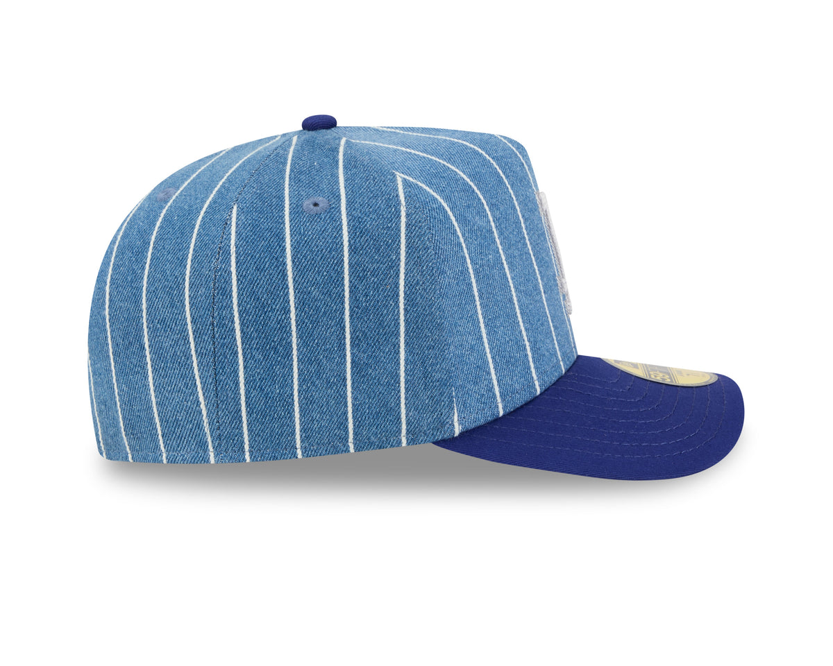 Los Angeles Dodgers MLB New Era Men Light Blue/Royal Blue 59Fifty A-Frame Parallel Fitted Hat product image 6, provided for