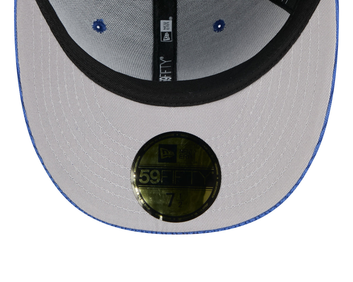Los Angeles Dodgers MLB New Era Men Royal Blue 59Fifty Chenille Pop Fitted Hat product image 7, provided for visual