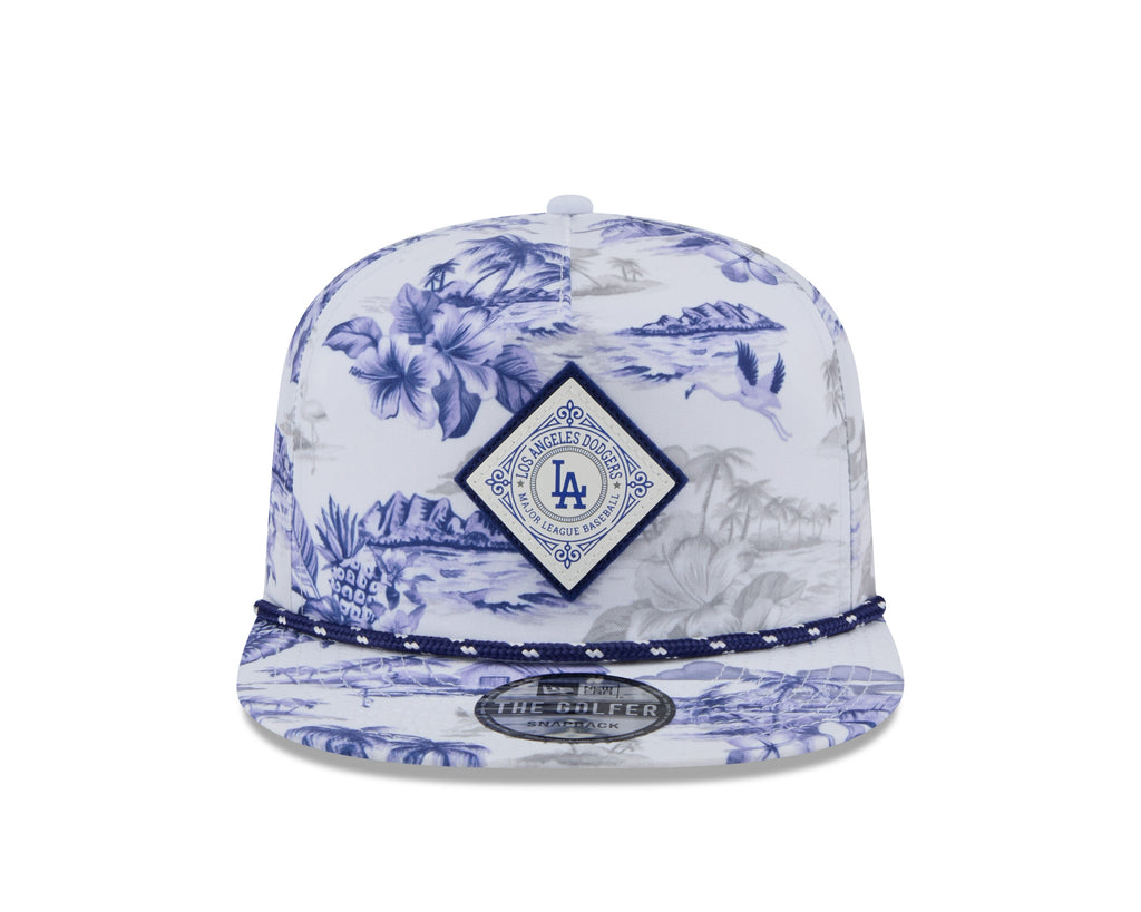 Los Angeles Dodgers MLB New Era Men White Cord Golfer Printed Snapback product image 4, provided for visual reference and
