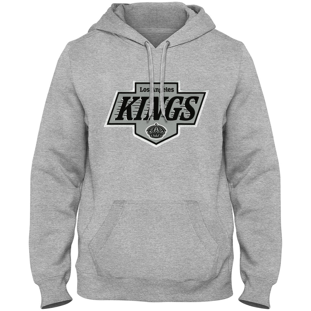 Los Angeles Kings NHL Bulletin Men Athletic Grey Express Twill Logo Hoodie product image 1, provided for visual reference