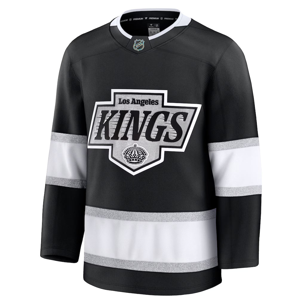 Los Angeles Kings NHL Fanatics Branded Men Black Premium Jersey product image 1, provided for visual reference and product