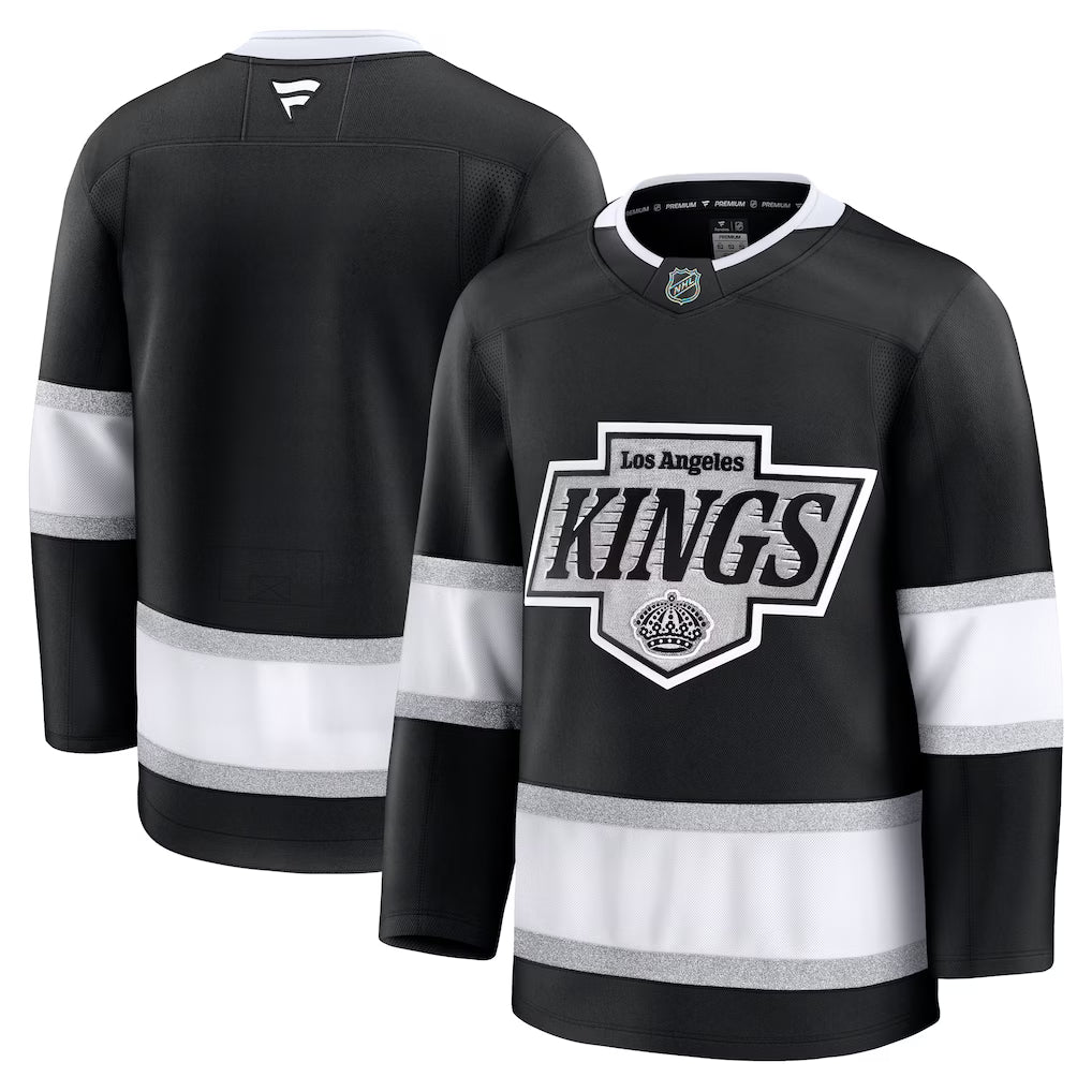 Los Angeles Kings NHL Fanatics Branded Men Black Premium Jersey product image 3, provided for visual reference and product