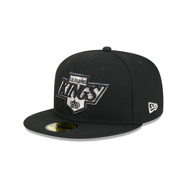 Los Angeles Kings NHL New Era Men Black 59Fifty Core Fitted Hat product image 1, provided for visual reference and product