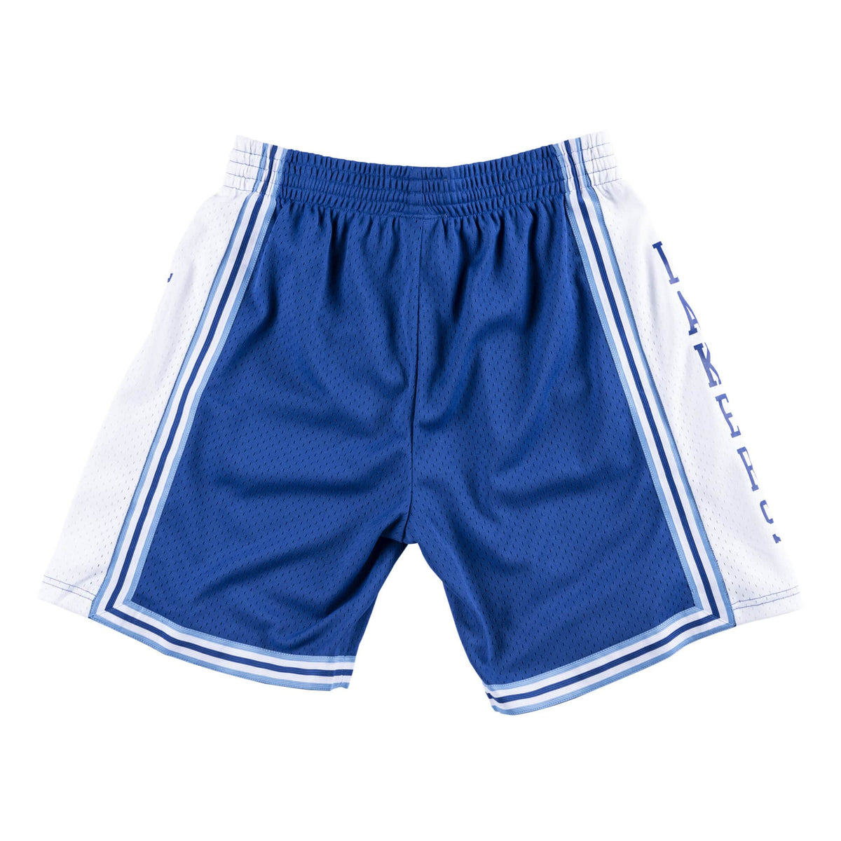 Los Angeles Lakers NBA Mitchell & Ness Men Royal Blue 1996-97 Hardwood Classics Swingman Shorts product image 2, provided