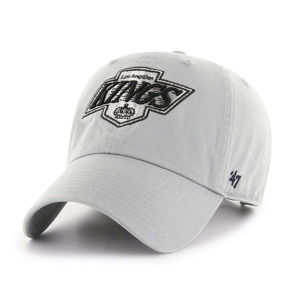 Los Angeles Kings NHL 47 Brand Men Grey Vintage Clean Up Adjustable Hat product image 1, provided for visual reference and