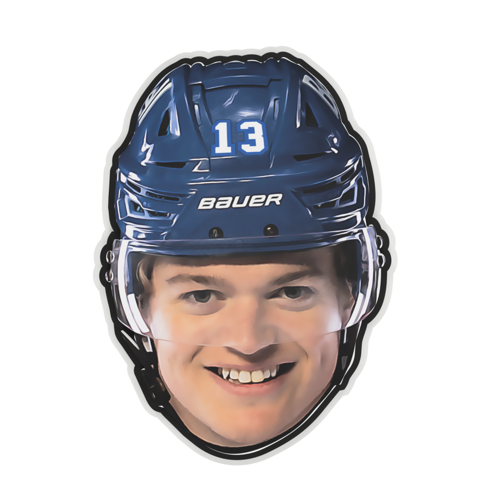 Cole Caufield #13 Montreal Canadiens NHL FanFave FaceChain Gold Necklace product image 3, provided for visual reference and