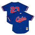 Ryne Sandberg Chicago Cubs MLB Mitchell & Ness Men Royal 1996 Authentic BP Jersey product image 1, provided for visual