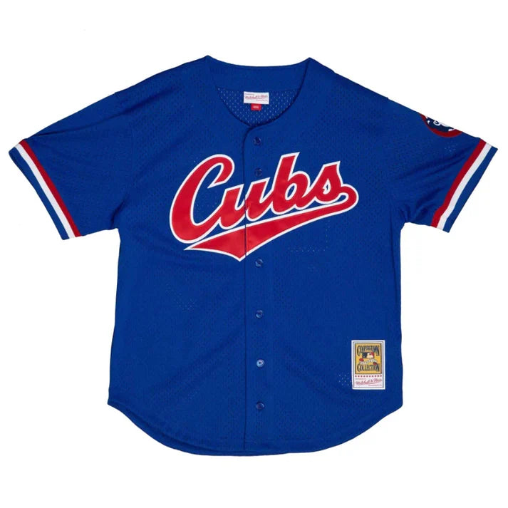Ryne Sandberg Chicago Cubs MLB Mitchell & Ness Men Royal 1996 Authentic BP Jersey product image 3, provided for visual