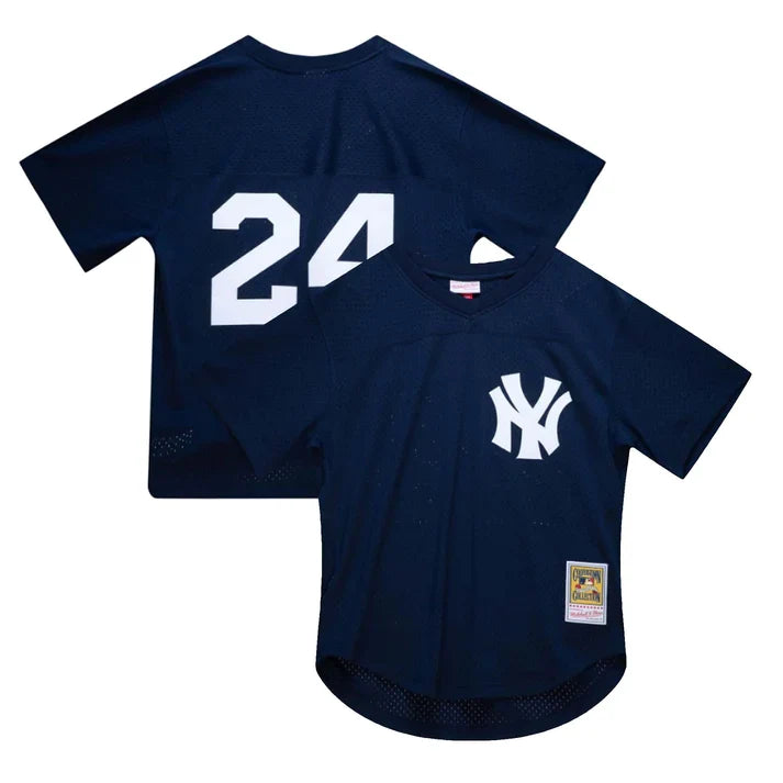 Rickey Henderson New York Yankees MLB Mitchell & Ness Men Navy 1986 Authentic BP Jersey product image 1, provided for visual