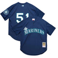 Ichiro Suzuki Seattle Mariners MLB Mitchell & Ness Men Navy 2002 Authentic BP Jersey product image 1, provided for visual