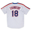 Darryl Strawberry New York Mets MLB Mitchell & Ness Men White 1986 Authentic Jersey product image 1, provided for visual