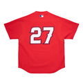 Vladimir Guerrero Anaheim Angels MLB Mitchell & Ness Men Red 2004 Authentic BP Jersey product image 1, provided for visual