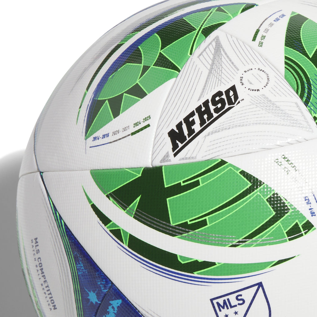 MLS Adidas 2025 NFHS Competition Soccer Ball product image 3, provided for visual reference and product detail review