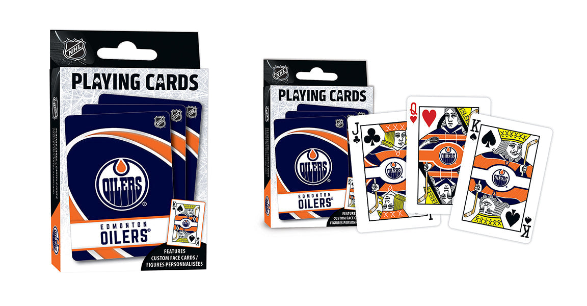 Edmonton Oilers NHL Masterpieces Playing Cards product image 1, provided for visual reference and product detail review