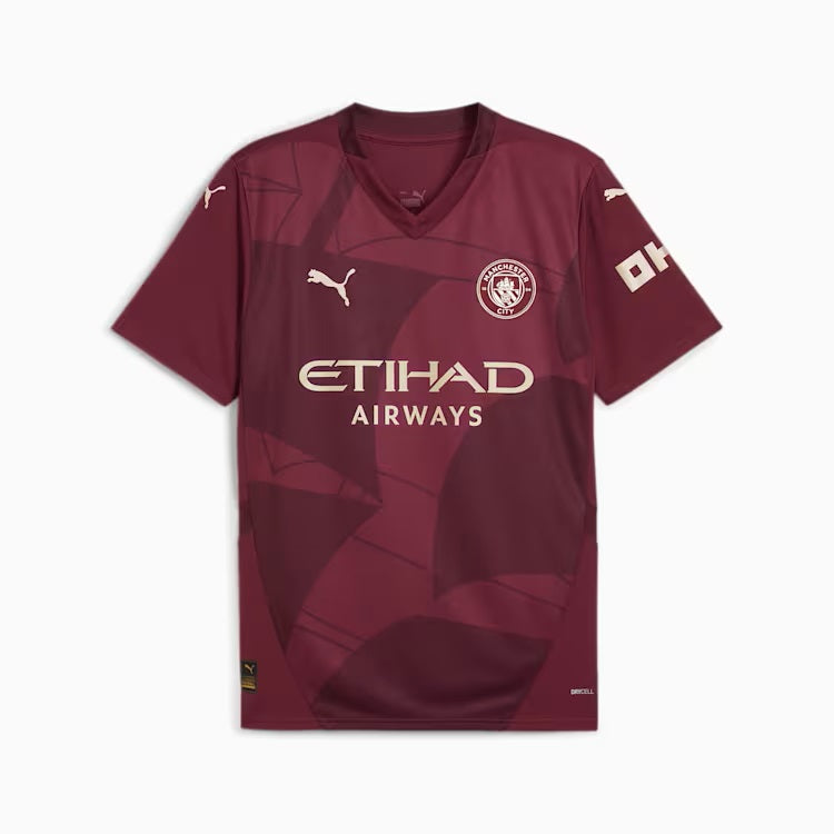 Manchester City EPL Puma Men Red 2024/25 Third Replica Jersey product image 1, provided for visual reference and product