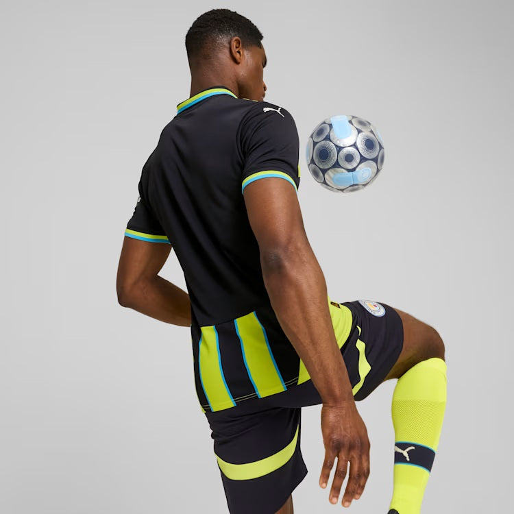 Manchester City EPL Puma Men Yellow/Navy 2024/25 Replica Jersey product image 6, provided for visual reference and product