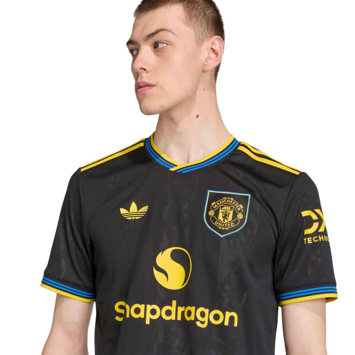 Manchester United FC EPL Adidas Men Black 2025/26 Third Replica Jersey product image 3, provided for visual reference and