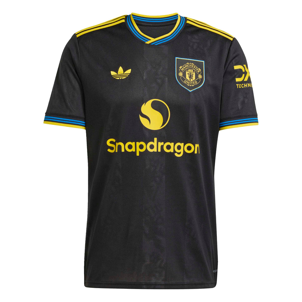 Manchester United FC EPL Adidas Men Black 2025/26 Third Replica Jersey product image 1, provided for visual reference and