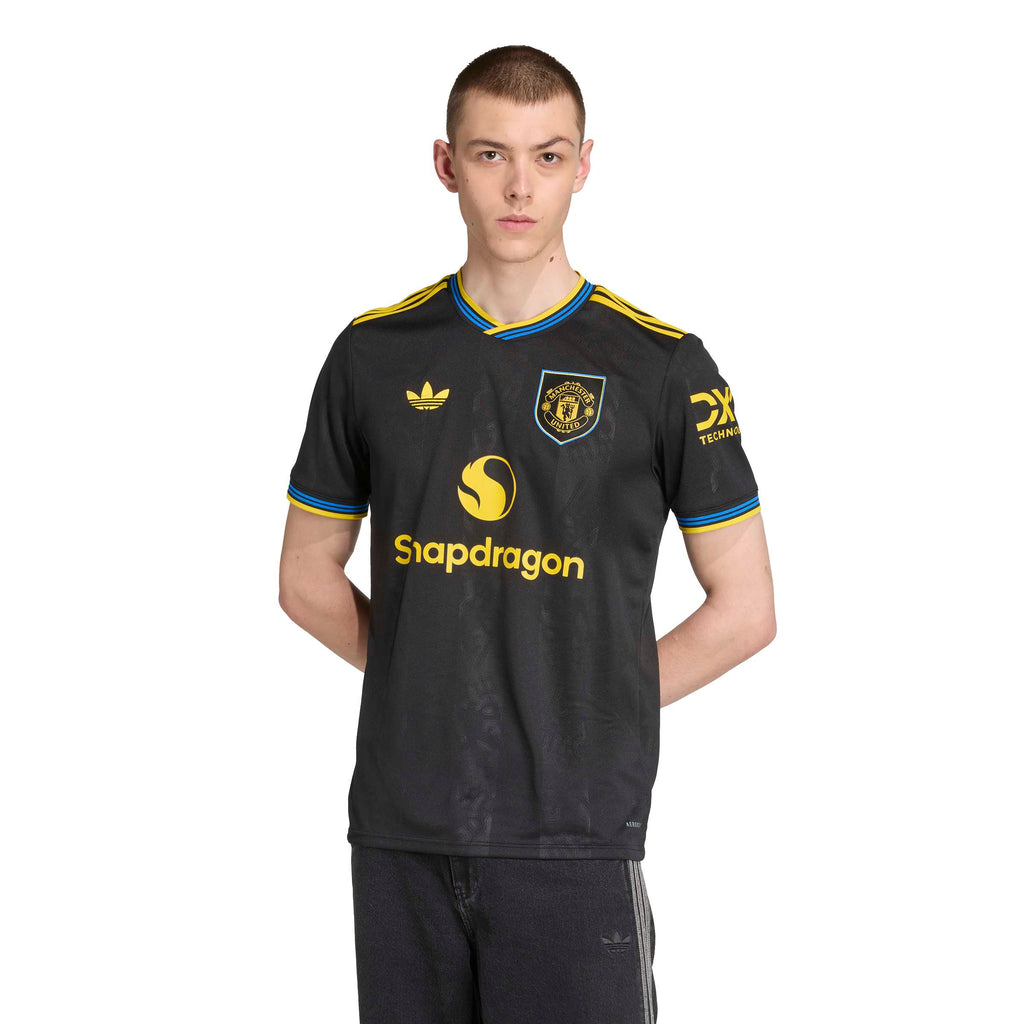Manchester United FC EPL Adidas Men Black 2025/26 Third Replica Jersey product image 4, provided for visual reference and