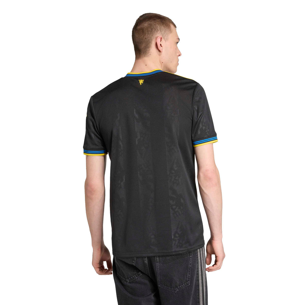 Manchester United FC EPL Adidas Men Black 2025/26 Third Replica Jersey product image 5, provided for visual reference and
