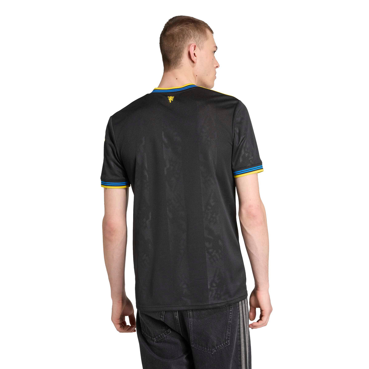Manchester United FC EPL Adidas Men Black 2025/26 Third Replica Jersey product image 5, provided for visual reference and
