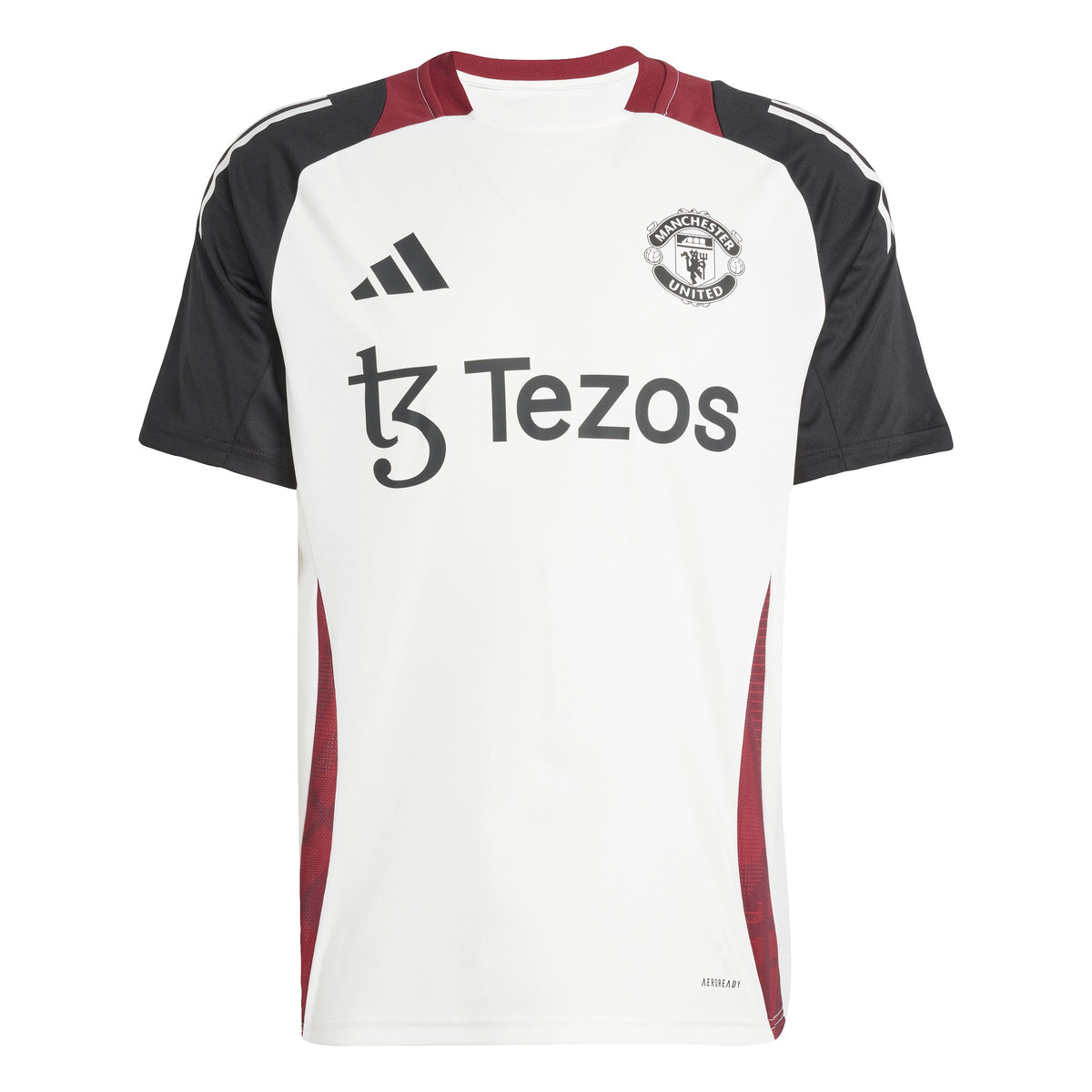 Manchester United FC EPL Adidas Men White 2025 Training Jersey product image 1, provided for visual reference and product