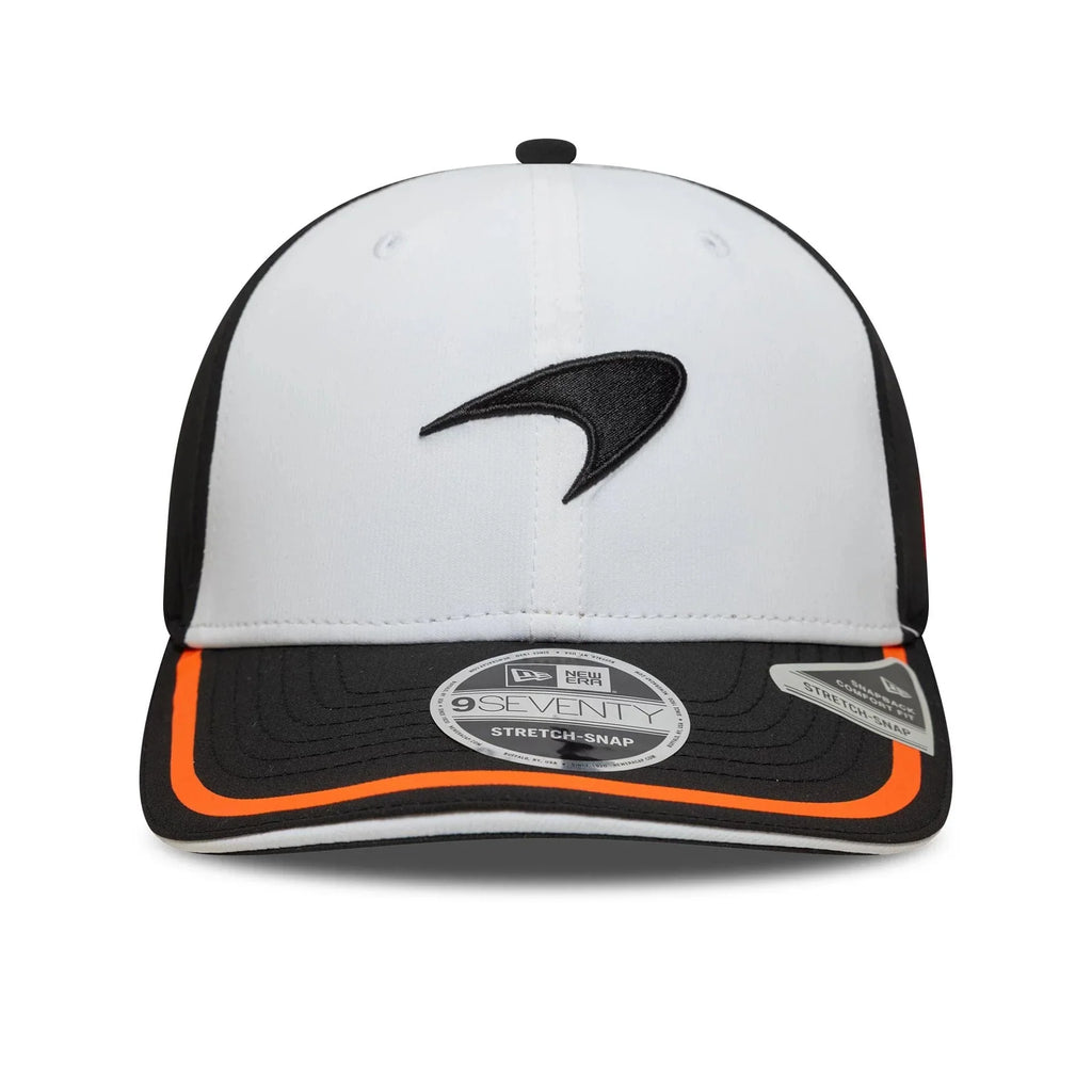 McLaren F1 New Era Men White 9Seventy Retro Stretch Snapback product image 3, provided for visual reference and product