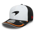 McLaren F1 New Era Men White 9Seventy Retro Stretch Snapback product image 1, provided for visual reference and product
