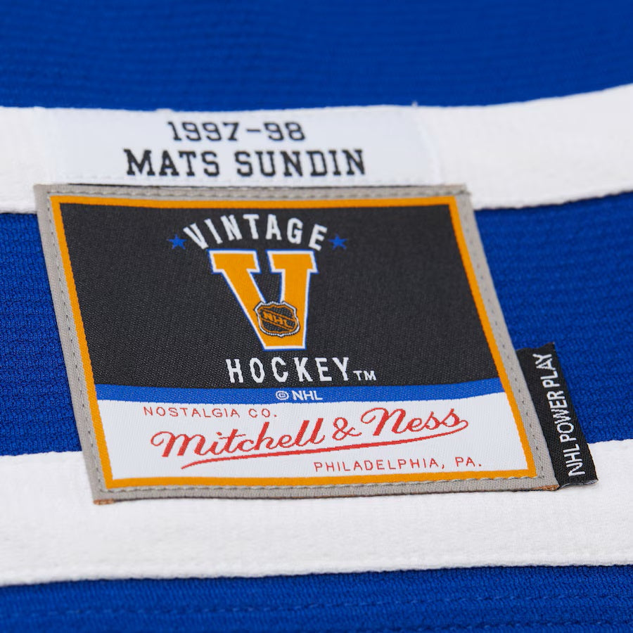 Mats Sundin Toronto Maple Leafs NHL Mitchell & Ness Men Royal 1997-98 Power Play Authentic Jersey product image 7, provided