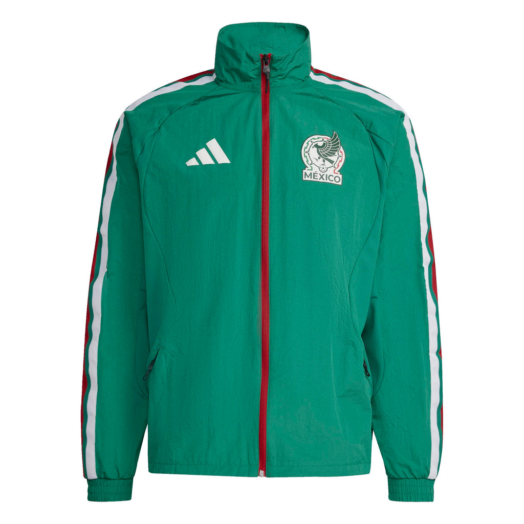 Mexico National Team FIFA Adidas Men Green Anthem Jacket product image 1, provided for visual reference and product detail