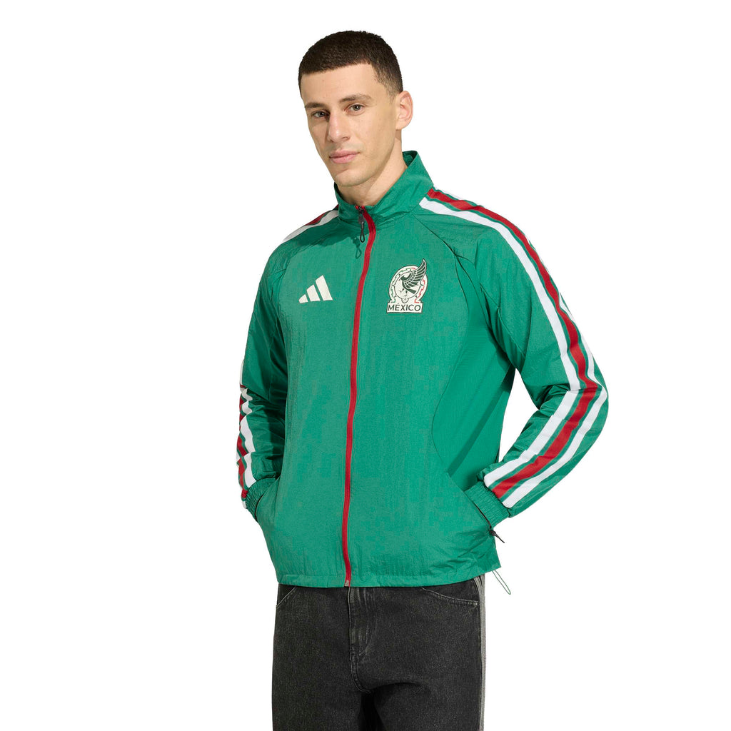 Mexico National Team FIFA Adidas Men Green Anthem Jacket product image 2, provided for visual reference and product detail