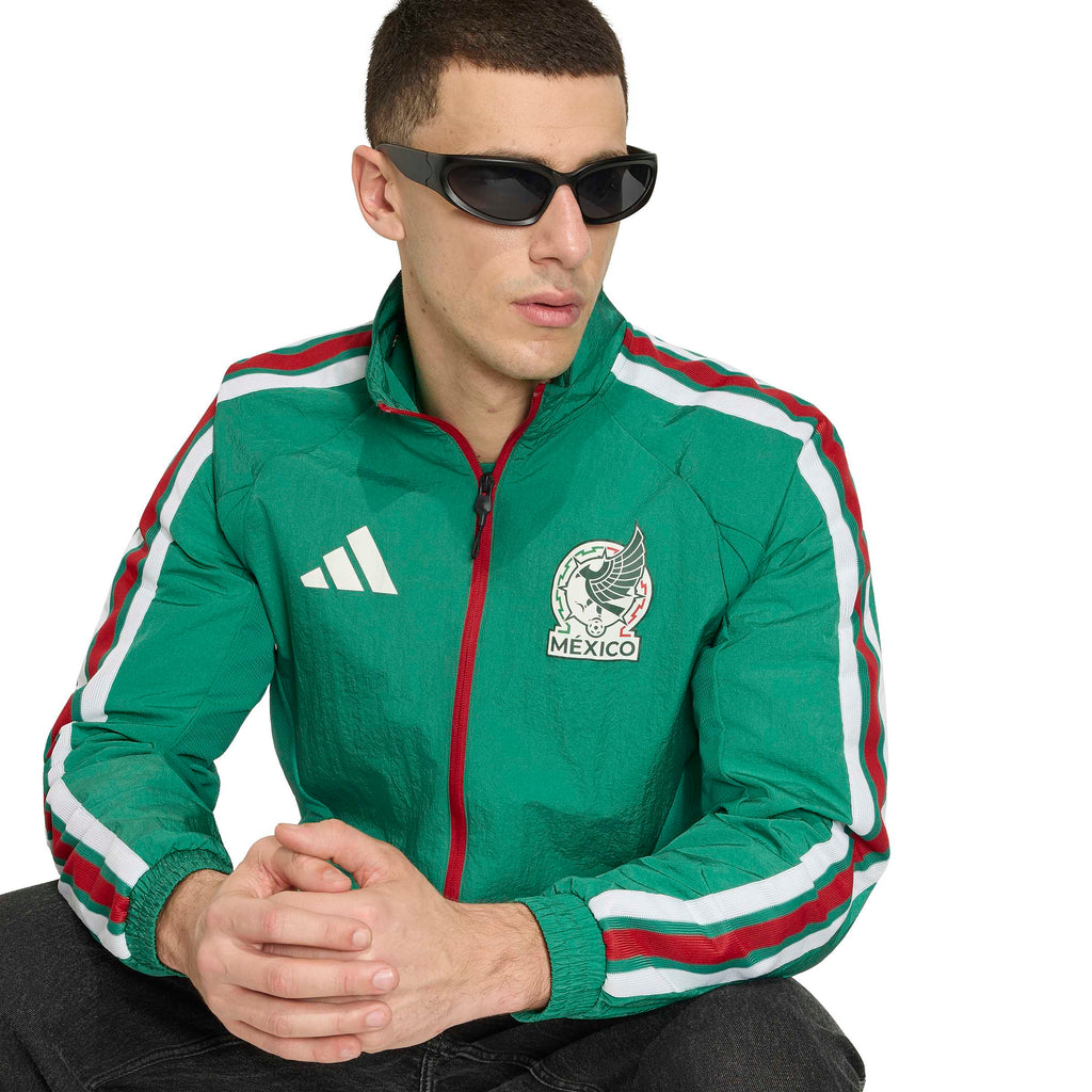 Mexico National Team FIFA Adidas Men Green Anthem Jacket product image 5, provided for visual reference and product detail