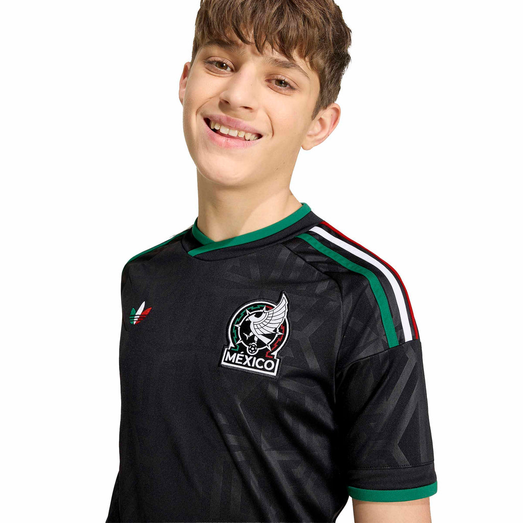 Mexico National Team FIFA Adidas Youth Black 2026 Third Jersey product image 6, provided for visual reference and product