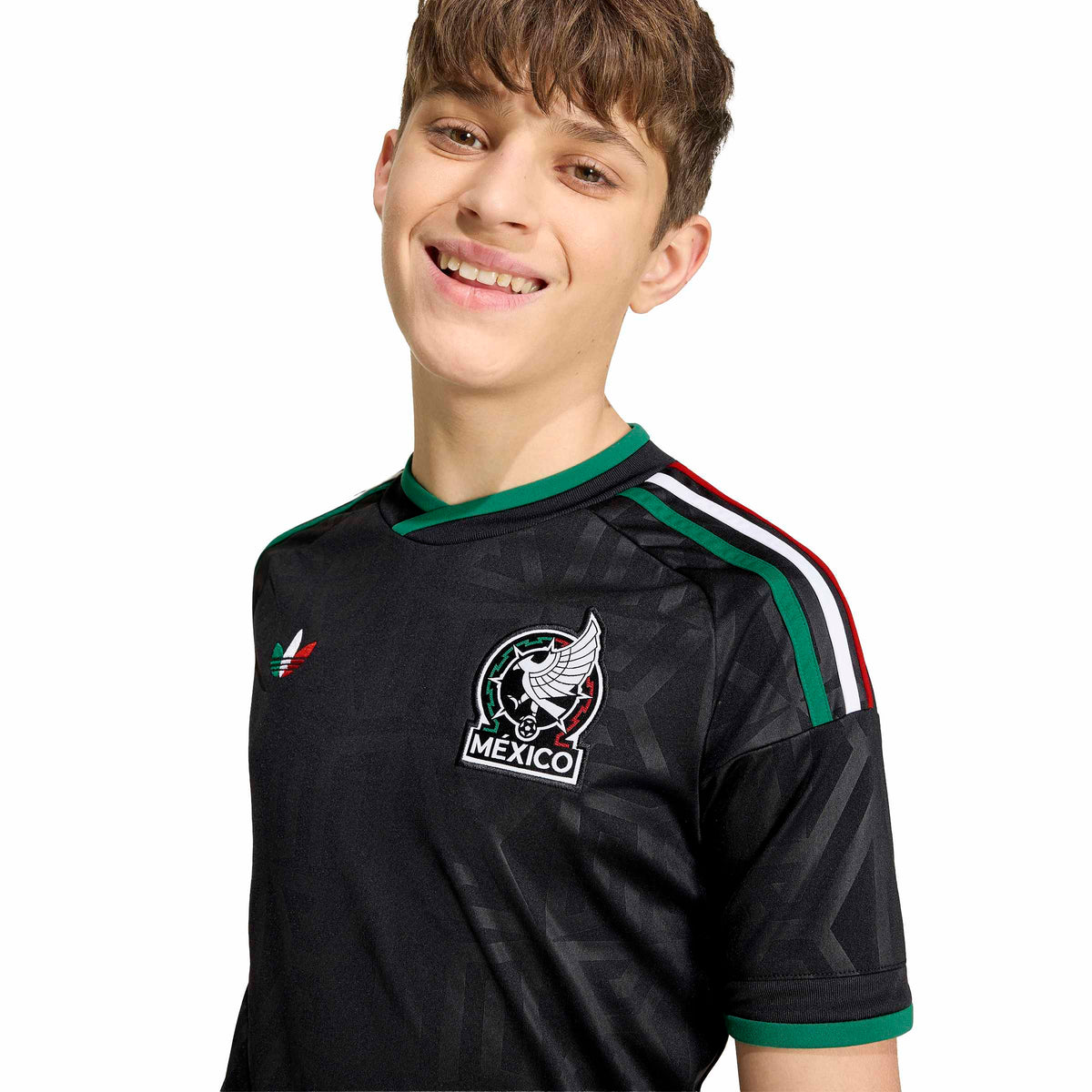 Mexico National Team FIFA Adidas Youth Black 2026 Third Jersey product image 6, provided for visual reference and product
