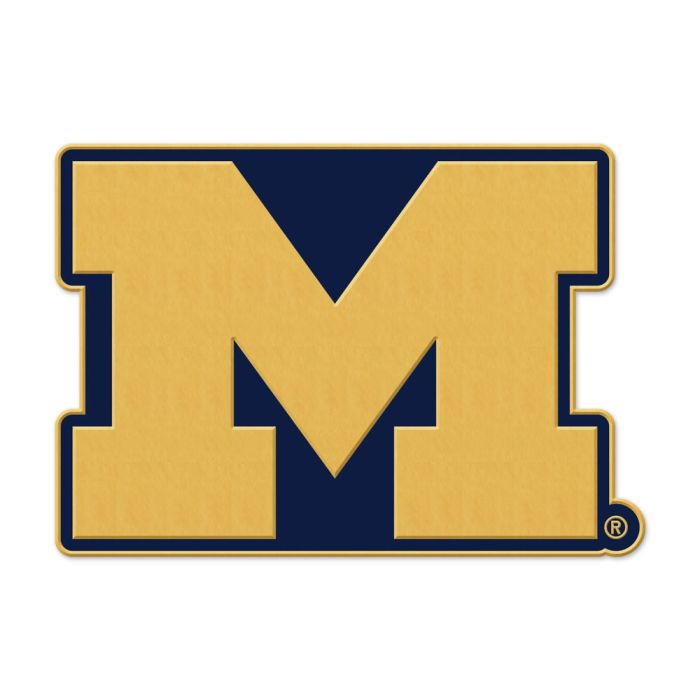Michigan Wolverines NCAA WinCraft Alternate Logo Collector Enamel Pin product image 1, provided for visual reference and