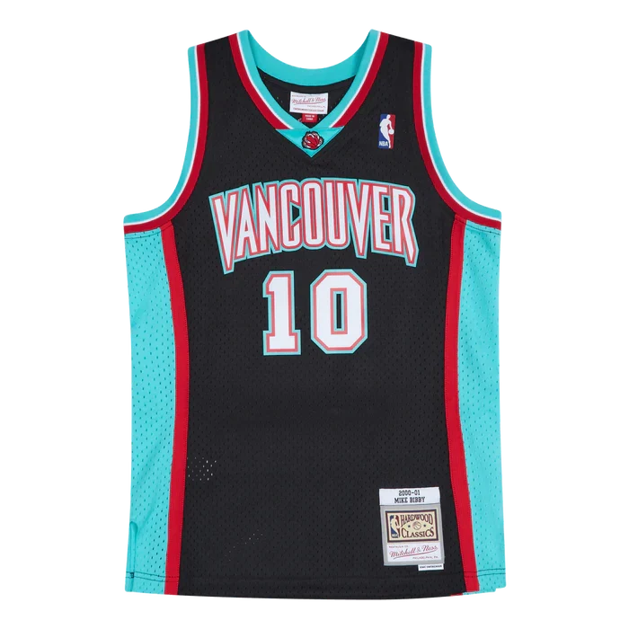 Mike Bibby Vancouver Grizzlies NBA Mitchell & Ness Men Black 2000-01 Reload Hardwood Classics Swingman Jersey product image