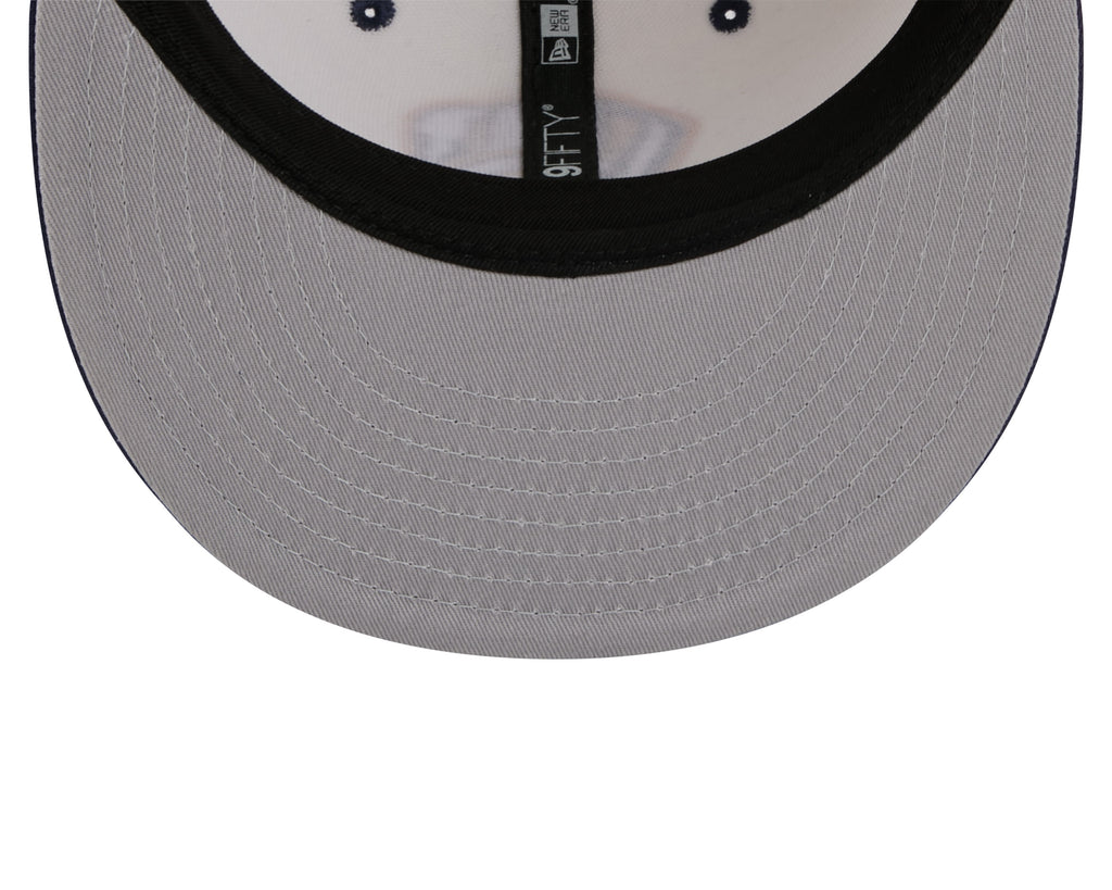 Milwaukee Brewers MLB New Era Men Cream/Navy 9Fifty Mascot Pin Snapback product image 7, provided for visual reference and
