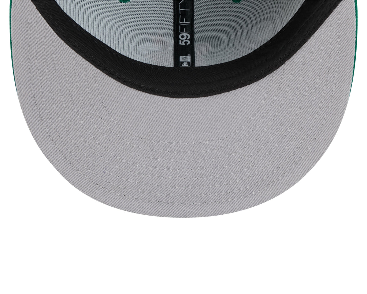 Minnesota North Stars NHL New Era Men Green 59Fifty Core Fitted Hat product image 7, provided for visual reference and