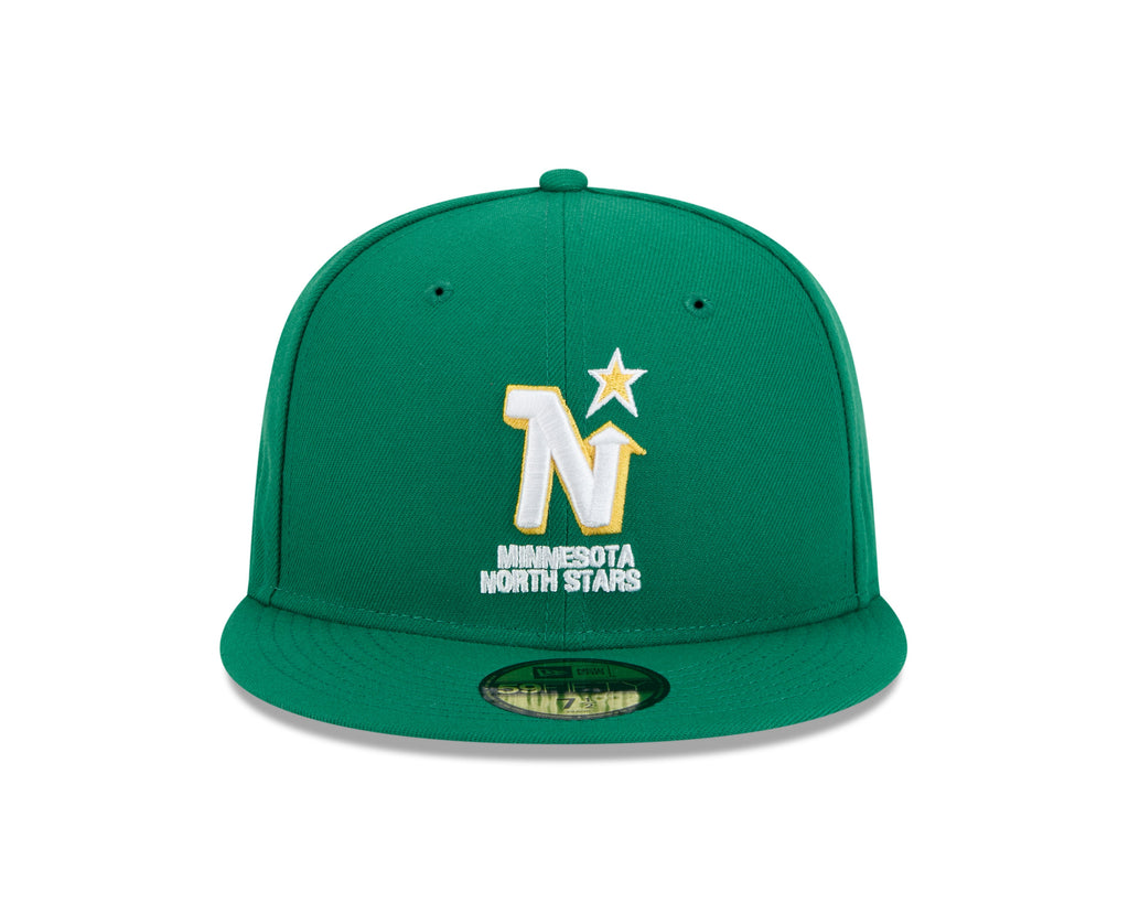 Minnesota North Stars NHL New Era Men Green 59Fifty Core Fitted Hat product image 3, provided for visual reference and