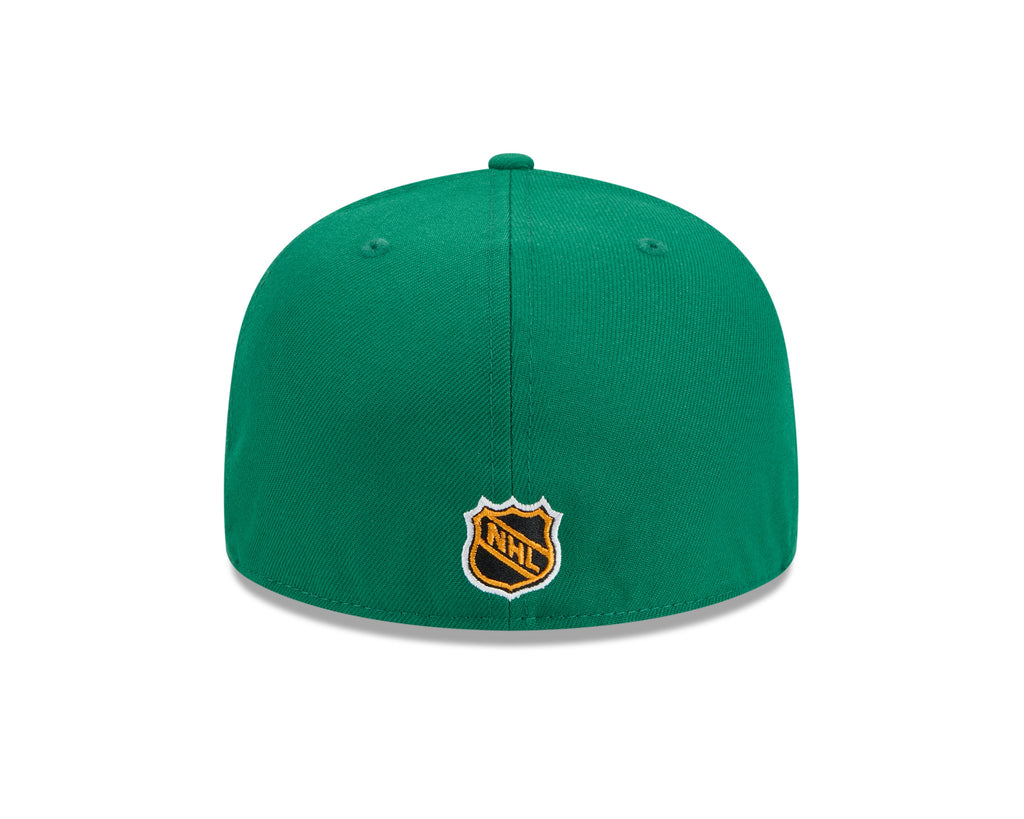Minnesota North Stars NHL New Era Men Green 59Fifty Core Fitted Hat product image 2, provided for visual reference and