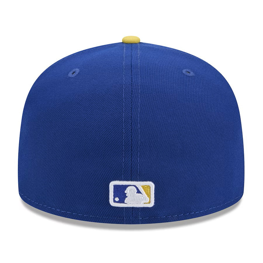Minnesota Twins MLB New Era Men Royal Blue/Gold 59Fifty 2024 City Connect Fitted Hat product image 2, provided for visual