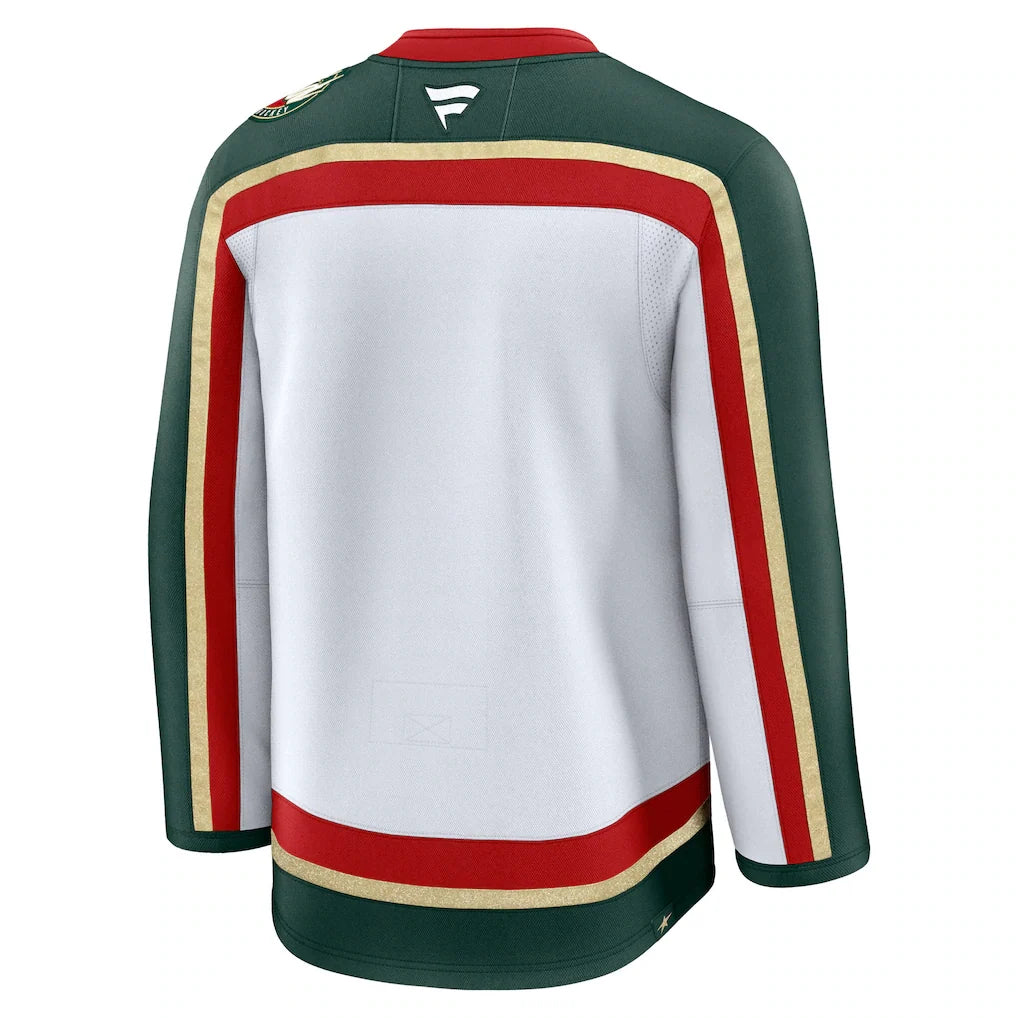 Minnesota Wild NHL Fanatics Branded Men White 25th Anniversary Premium Jersey product image 2, provided for visual reference